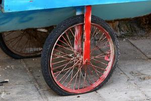 Trolley trailer for transportation of goods. photo