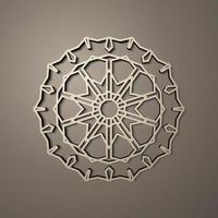Background with 3d seamless pattern in Islamic style . , arabic geometric east ornament , persian motif . vector