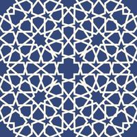 Background with 3d seamless pattern in Islamic style vector