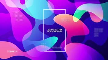 Modern gradient shape background. Colorful gradient cover design. Fluid flat shapes composition. Vector modern design elements.