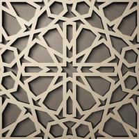 fondo con patrones sin fisuras 3d en estilo islámico. , adorno oriental geométrico árabe , motivo persa . vector