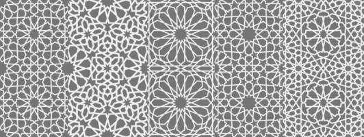 Islamic ornament vector , persian motiff . 3d ramadan islamic round pattern elements . Geometric circular ornamental arabic symbol vector EPS 10