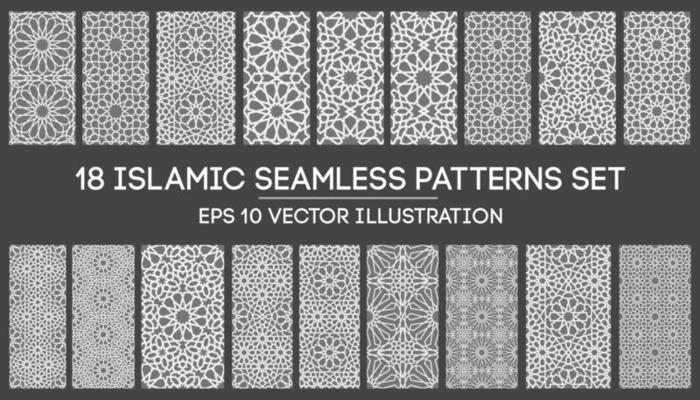 Islamic ornament vector , persian motiff . 3d ramadan islamic round pattern elements . Geometric circular ornamental arabic symbol vector EPS 10