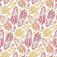 Chicken feet pattern. ingredient for making potion background. Witch accessory texture vector