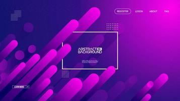 Geometric background flat layout template on purple gradient backdrop. Modern style future poster template. Graphic design element with geometric shape. Modern template vector design. EPS 10.