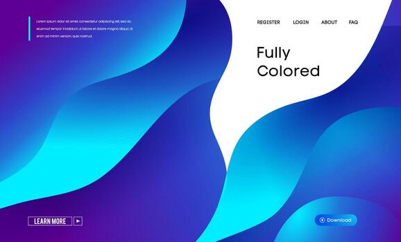 fondo del sitio web ilustración abstracta moderna con gradiente de vector abstracto colorido. marco de patrón dinámico geométrico abstracto vectorial.