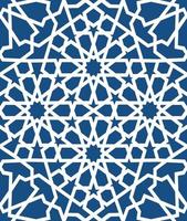 Blue islamic pattern . Seamless arabic geometric pattern, east ornament, indian ornament, persian motif, 3D. Endless texture can be used for wallpaper, pattern fills, web page background . vector