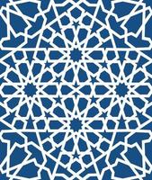 Blue islamic pattern . Seamless arabic geometric pattern, east ornament, indian ornament, persian motif, 3D. Endless texture can be used for wallpaper, pattern fills, web page background . vector