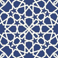 Background with 3d seamless pattern in Islamic style vector