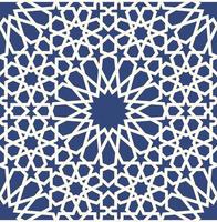 Background with 3d seamless pattern in Islamic style vector