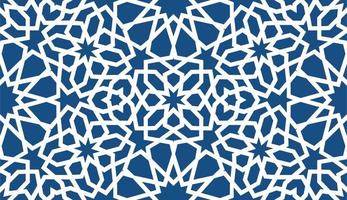Blue islamic pattern . Seamless arabic geometric pattern, east ornament, indian ornament, persian motif, 3D. Endless texture can be used for wallpaper, pattern fills, web page background . vector