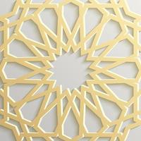 Seamless islamic pattern 3d . Traditional Arabic design element. vector