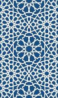 Blue islamic pattern . Seamless arabic geometric pattern, east ornament, indian ornament, persian motif, 3D. Endless texture can be used for wallpaper, pattern fills, web page background . vector