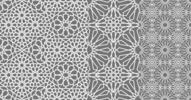 Islamic ornament vector , persian motiff . 3d ramadan islamic round pattern elements . Geometric circular ornamental arabic symbol vector EPS 10