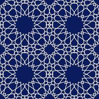 Geometric arabic seamless pattern. Abstract islamic vector background.