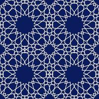 Geometric arabic seamless pattern. Abstract islamic vector background.