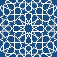 Blue islamic pattern . Seamless arabic geometric pattern, east ornament, indian ornament, persian motif, 3D. Endless texture can be used for wallpaper, pattern fills, web page background . vector