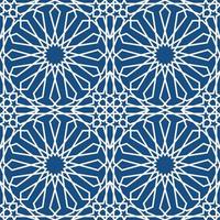 Blue islamic pattern . Seamless arabic geometric pattern, east ornament, indian ornament, persian motif, 3D. Endless texture can be used for wallpaper, pattern fills, web page background . vector