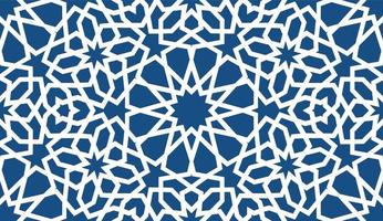 Blue islamic pattern . Seamless arabic geometric pattern, east ornament, indian ornament, persian motif, 3D. Endless texture can be used for wallpaper, pattern fills, web page background . vector