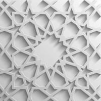 fondo con patrones sin fisuras 3d en estilo islámico vector