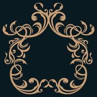 Arabic floral pattern. Element for design corner. vector