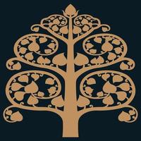 Arabic floral pattern. Element for design corner. vector