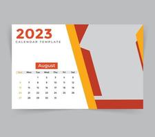 plantilla de calendario de escritorio para el año nuevo 2023 vector