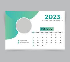 desk calendar template for new year 2023 vector