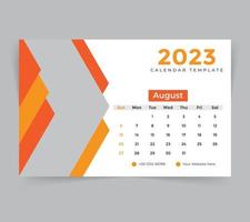 plantilla de calendario de escritorio para el año nuevo 2023 vector