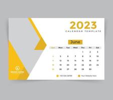 desk calendar template for new year 2023 vector