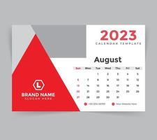 desk calendar template for new year 2023 vector