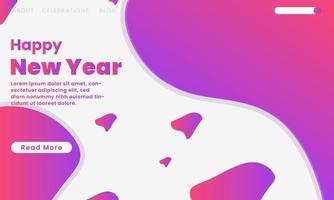 Landing page Template - Abstract design with geometric shapes. violet colours. Happy new year. vector