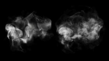 diseño de humo sobre fondo negro. ilustración 3d foto