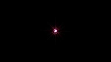 Loop center pink red star optical lens flares
