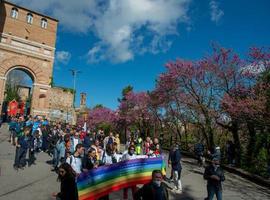 Assisi Italy 2022 March for peace against all war that starts from Perugia and arrives in Assisi photo