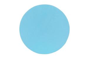 Circle blue isolate on white background. The figure is placed on white. photo
