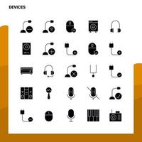 25 Devices Icon set Solid Glyph Icon Vector Illustration Template For Web and Mobile Ideas for business company