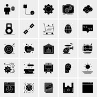 25 iconos de negocios universales vector ilustración de icono creativo para usar en proyectos relacionados con la web y dispositivos móviles