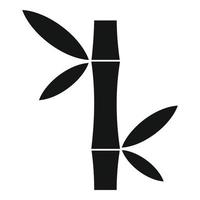 Bamboo plant icon, simple style vector