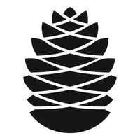Pinecone icon, simple style vector