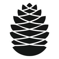 Pinecone icon, simple style vector