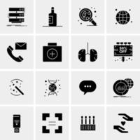 16 Universal Business Icons Vector Creative Icon Illustration to use in web and Mobile Related project