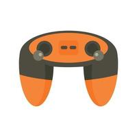 Futuristic game controller icon, flat style vector