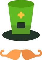 sombrero gorra irlanda color plano icono vector icono banner plantilla