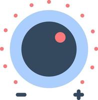 Audio Control Gain Level Sound  Flat Color Icon Vector icon banner Template
