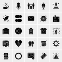 25 iconos de negocios universales vector ilustración de icono creativo para usar en proyectos relacionados con la web y dispositivos móviles