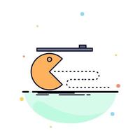 personaje computadora juego juego pacman color plano icono vector