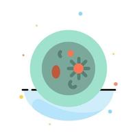 Biochemistry Biology Chemistry Dish Laboratory Abstract Flat Color Icon Template vector
