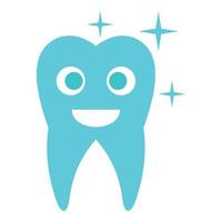 Caried tooth icon, flat style. vector