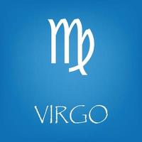 Virgo zodiac sign icon vector simple